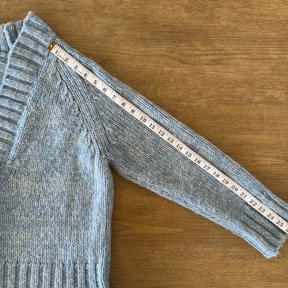 Maison Margiela chunky-knit oversized Boxy cardigan-Blue Melange-Designer Knit-S - Picture 9 of 16